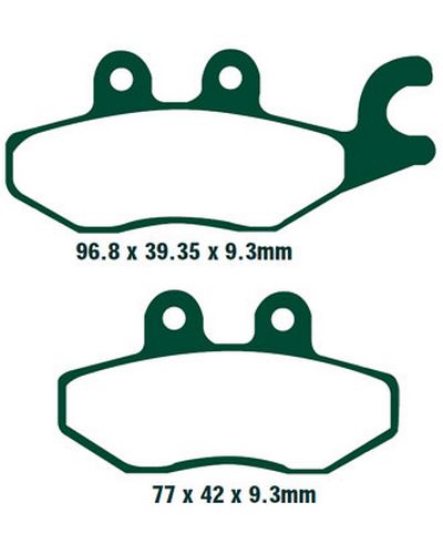 Plaquettes Freins EBC Plaquette EBC-SFA418HH