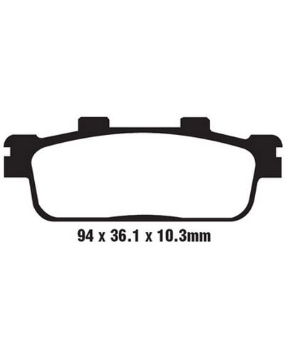 Plaquettes Freins EBC Plaquette EBC-SFA427 Carbon