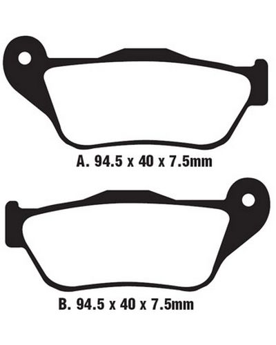 Plaquettes Freins EBC Plaquette EBC-SFA430 Carbon Plaquettes Freins EBC Plaquette EBC-SFA430 Carbon