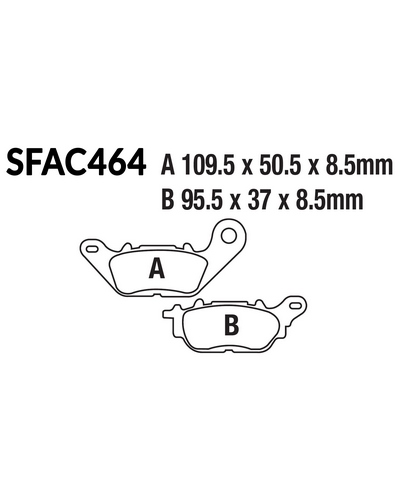 Plaquettes Freins EBC Plaquette EBC-SFA464 Carbon