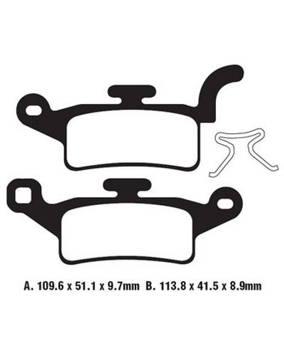 Plaquettes Freins EBC Plaquette EBC-SFA492