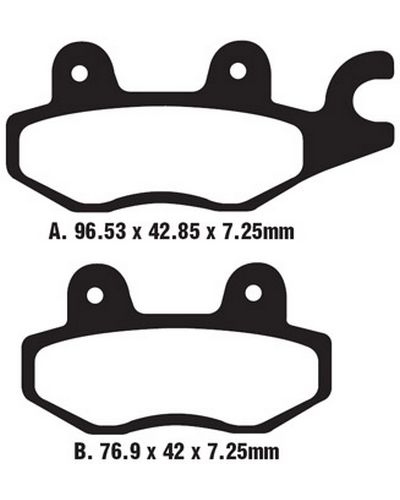 Plaquettes Freins EBC Plaquette EBC-SFA635