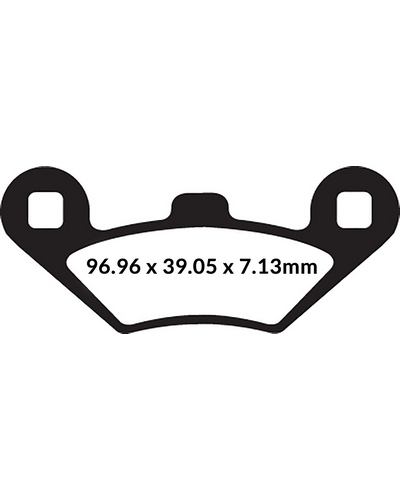 Plaquettes Freins EBC Plaquette EBC-SFA650 Carbon