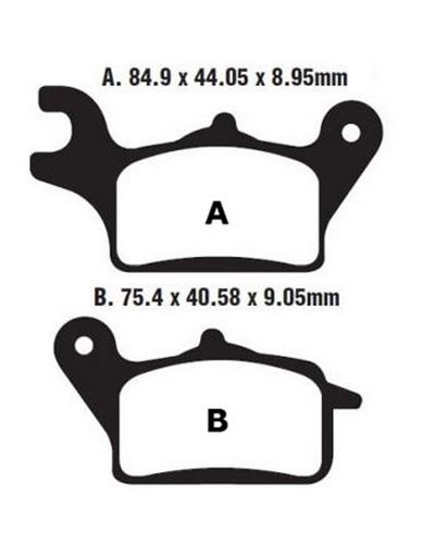 Plaquettes Freins EBC Plaquette EBC-SFA652