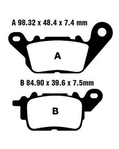 Plaquettes Freins EBC Plaquette EBC-SFA694