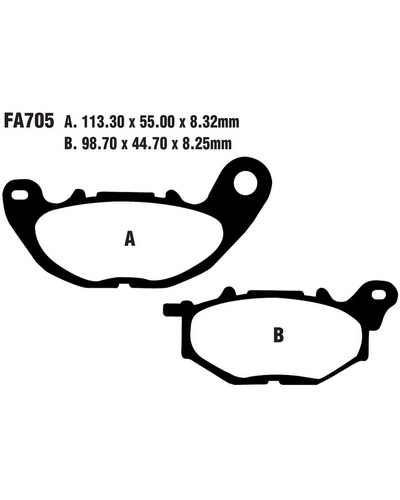 Plaquettes Freins EBC Plaquette EBC-SFA705