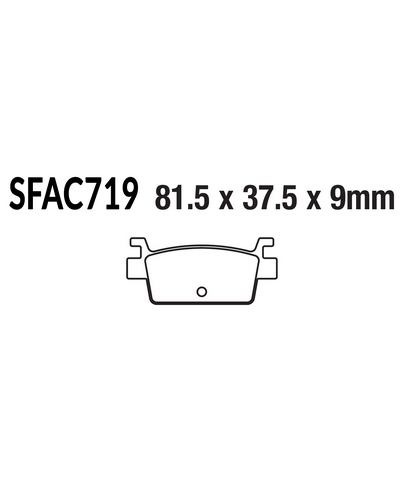 Plaquettes Freins EBC Plaquette EBC-SFA719 Carbon