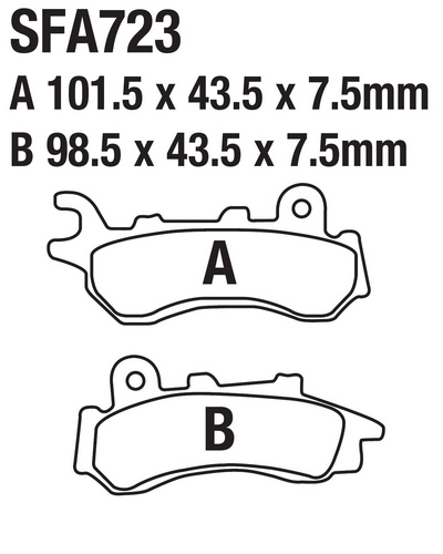 Plaquettes Freins EBC Plaquette EBC-SFA723