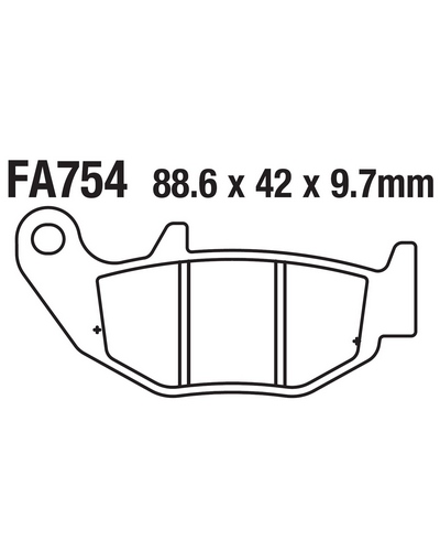 Plaquettes Freins EBC Plaquette EBC-SFA754