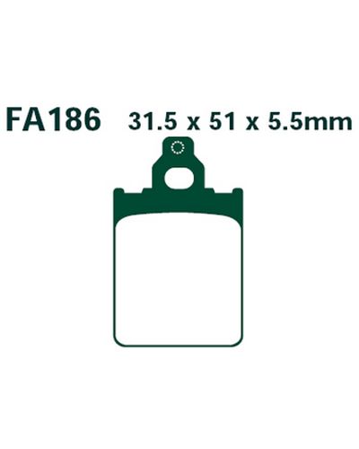 Plaquettes Freins EBC Réf. remplacée par la SFA186 Plaquettes Freins EBC Réf. remplacée par la SFA186