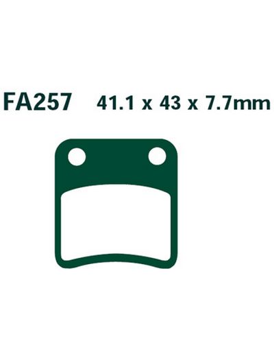 Plaquettes Freins EBC Réf. remplacée par la SFA257