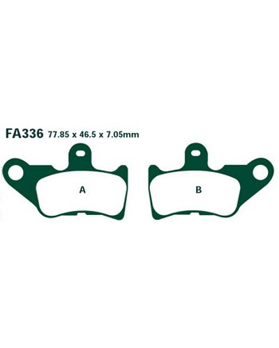 Plaquettes Freins EBC Réf. remplacée par la SFA336