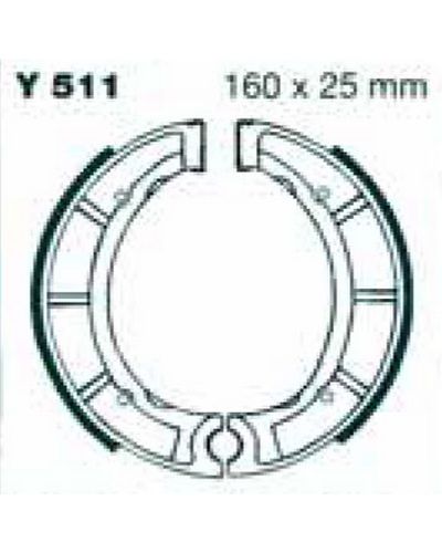 Machoires Frein Moto EBC Remplacée par la Y 528