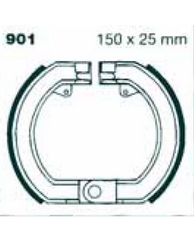 Machoires Frein Moto EBC 
