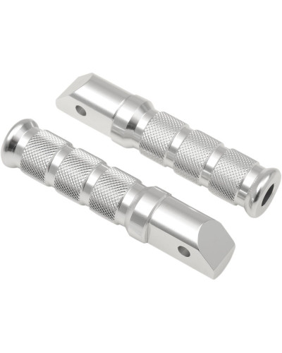 Repose Pieds Moto EMGO FOOTPEGS SILVER HON-REAR