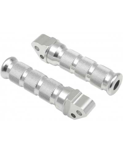 Repose Pieds Moto EMGO FOOTPEGS SILVER SUZ-REAR