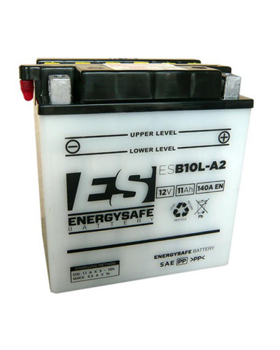 Batterie Moto ENERGY SAFE BATTERIE ENERGY SAFE ESB10L-A2 12V/11AH Pack Acide Inclus Batterie Moto ENERGY SAFE BATTERIE ENERGY SAFE ESB10L-A2 12V/11AH Pack Acide Inclus