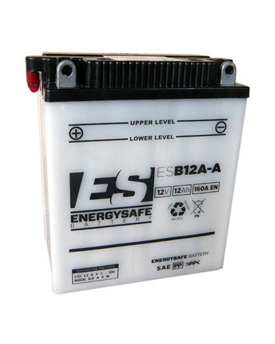 Batterie Moto ENERGY SAFE BATTERIE ENERGY SAFE ESB12A-A 12V/12AH Pack Acide Inclus Batterie Moto ENERGY SAFE BATTERIE ENERGY SAFE ESB12A-A 12V/12AH Pack Acide Inclus