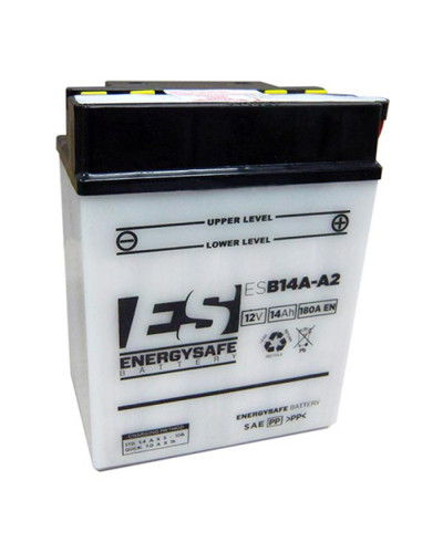 Batterie Moto ENERGY SAFE BATTERIE ENERGY SAFE ESB14-A2 12V/14AH Pack Acide Inclus Batterie Moto ENERGY SAFE BATTERIE ENERGY SAFE ESB14-A2 12V/14AH Pack Acide Inclus