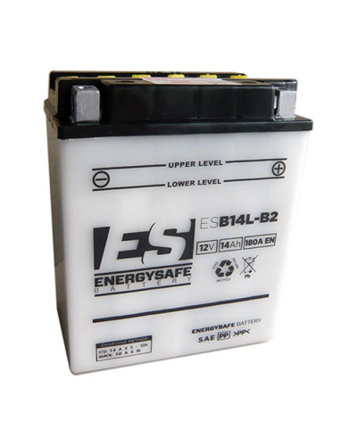 Batterie Moto ENERGY SAFE BATTERIE ENERGY SAFE ESB14L-B2 12V/14AH Pack Acide Inclus Batterie Moto ENERGY SAFE BATTERIE ENERGY SAFE ESB14L-B2 12V/14AH Pack Acide Inclus