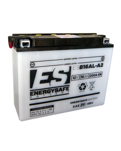 Batterie Moto ENERGY SAFE BATTERIE ENERGY SAFE ESB16AL-A2 12V/16AH Pack Acide Inclus Batterie Moto ENERGY SAFE BATTERIE ENERGY SAFE ESB16AL-A2 12V/16AH Pack Acide Inclus