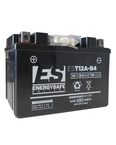 Batterie Moto ENERGY SAFE BATTERIE ENERGY SAFE EST12AB-4 ( Equivalent EST12A-BS)