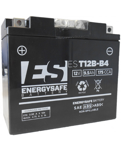 Batterie Moto ENERGY SAFE BATTERIE ENERGY SAFE EST12B-4 ( Equivalent EST12BB4) Batterie Moto ENERGY SAFE BATTERIE ENERGY SAFE EST12B-4 ( Equivalent EST12BB4)