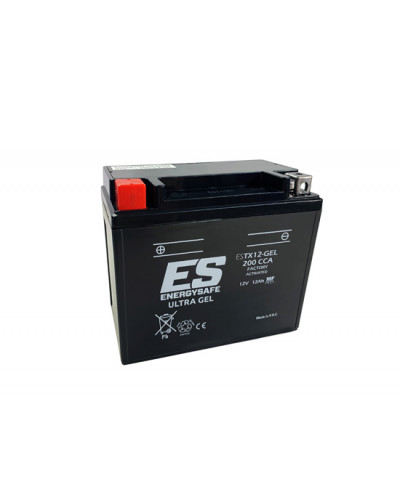 Batterie Moto ENERGY SAFE BATTERIE ENERGY SAFE ESTX12 GEL HIGH 12Ah