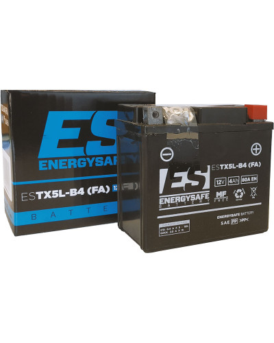 Batterie Moto ENERGY SAFE BATTERIE ENERGY SAFE ESTX5L(FA) ACTIVÉE USINE Batterie Moto ENERGY SAFE BATTERIE ENERGY SAFE ESTX5L(FA) ACTIVÉE USINE