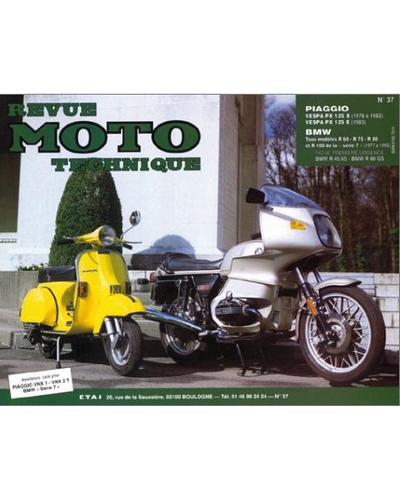 Revue Moto Technique ETAI BMW R100 / VESPA 125 (78-83)