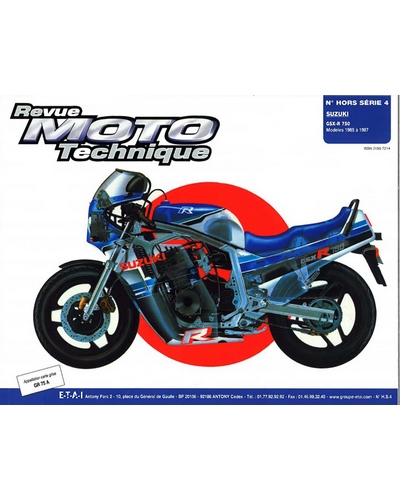 Revue Moto Technique ETAI Suzuki GSX-R 750 1985-87