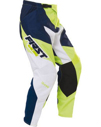 Pantalon Moto Cross FIRST Data 17 kid vert fluo