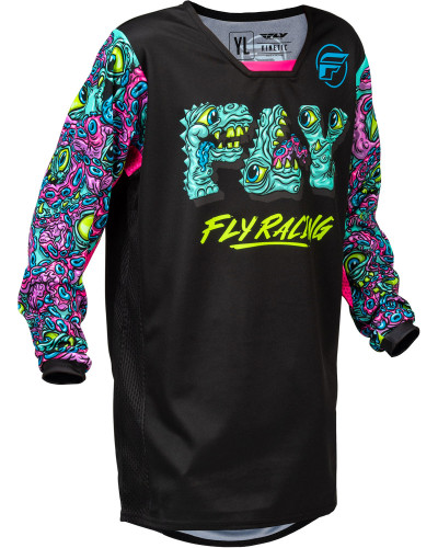 Maillot Moto Cross FLY Fly Kinetic Mut kid noir