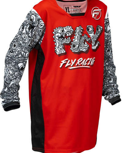 Maillot Moto Cross FLY Fly Kinetic Mut kid rouge
