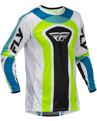 Maillot Moto Cross FLY Lite Currnt blanc