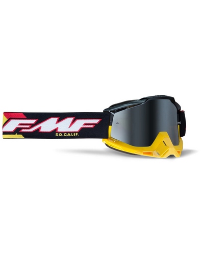 Masque Moto Cross FMF Powerbomb Speedway ecran miroir gris