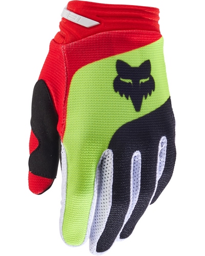 Gants Moto Cross FOX 180 Ballast enfant noir-rouge