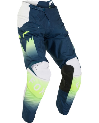 Pantalon Moto Cross FOX 180 Flora bleu-vert