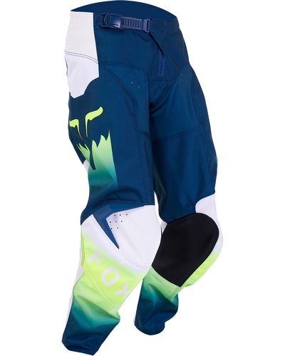 Pantalon Moto Cross FOX 180 Flora enfant bleu-vert