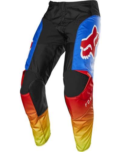 Pantalon Moto Cross FOX 180 Fyce enfant bleu-rouge