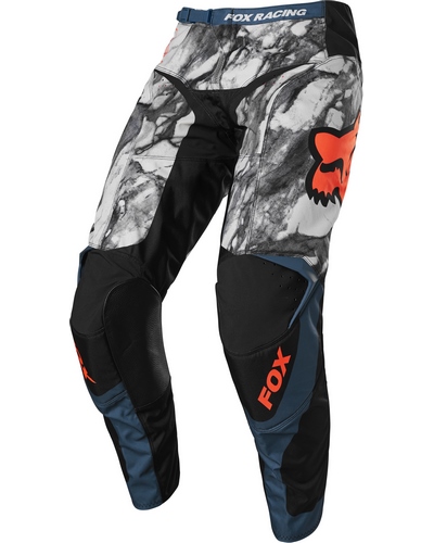 Pantalon Moto Cross FOX 180 Karrera blanc-bleu
