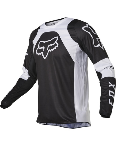 Maillot Moto Cross FOX 180 Lux noir-blanc