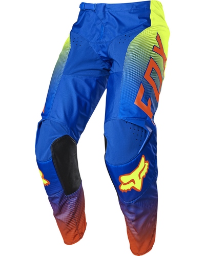 Pantalon Moto Cross FOX 180 Oktiv enfant bleu-jaune fluo
