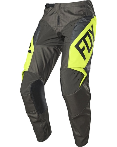 Pantalon Moto Cross FOX 180 Revn noir-jaune fluo