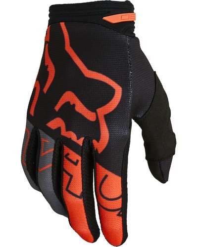 Gants Moto Cross FOX 180 Skew gris-orange