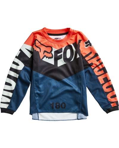 Maillot Moto Cross FOX 180 Trice kid gris-orange