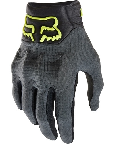 Gants Moto Cross FOX Bomber LT CE gris-jaune