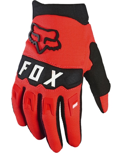 Gants Moto Cross FOX Dirtpaw enfant rouge