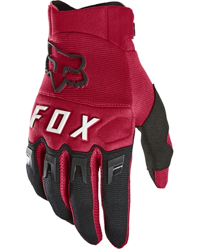 Gants Moto Cross FOX Dirtpaw rouge