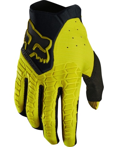 Gants Moto Cross FOX Fox Pawtector noir-jaune